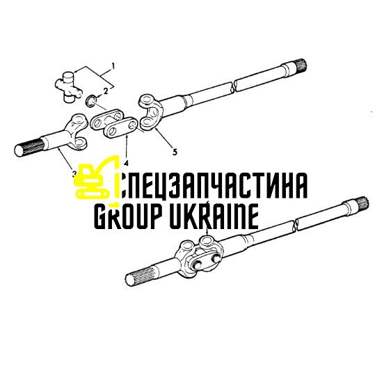 9968058 (040824, 137700420871, 153326682, 3476315M1, 87759573, CAR40824, N14412) Муфта півосі New Holland, Carraro