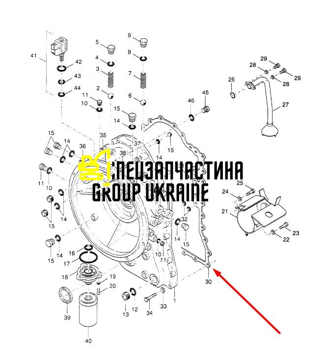 9969002 Прокладка корпусу КПП New Holland 4203901
