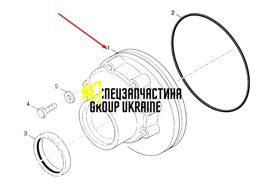 9969040 (9970018, 291523A1) Насос масляний КПП New Holland, Dana Spicer T16000