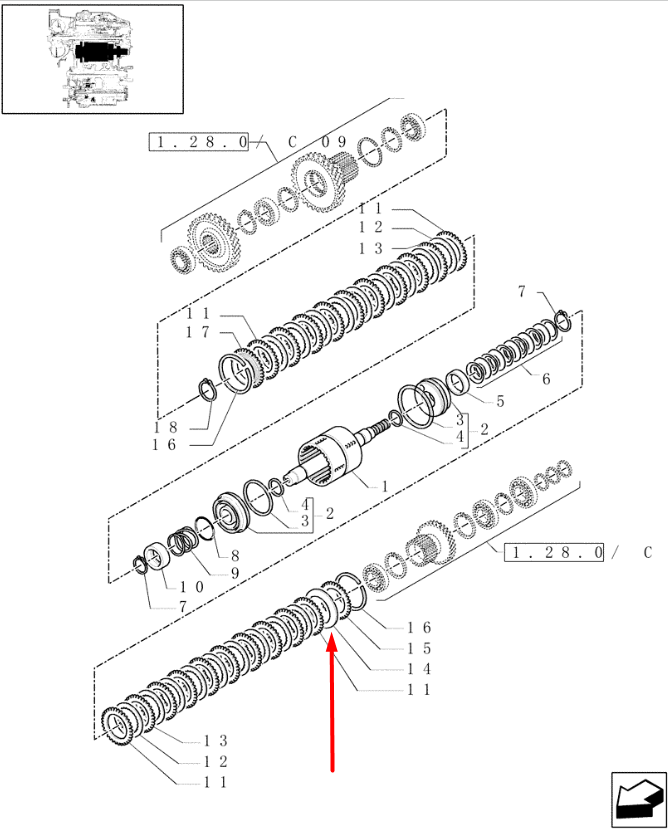 9969073 Корпус пружини New Holland