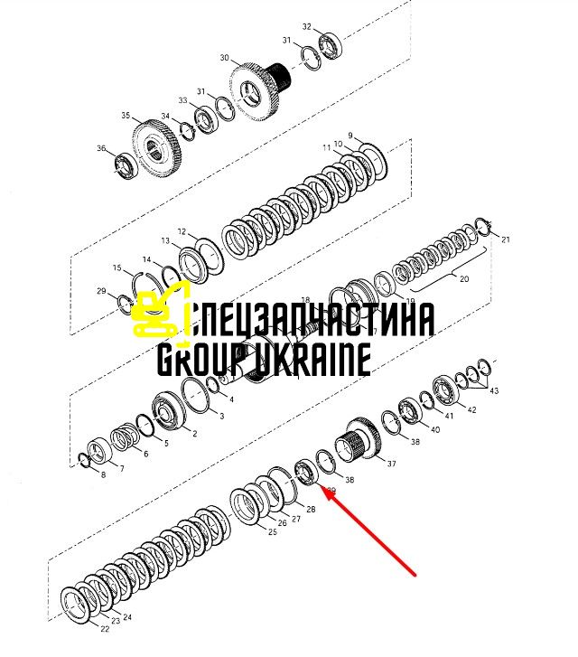 9969077 Кульковий підшипник New Holland, Dana Spicer