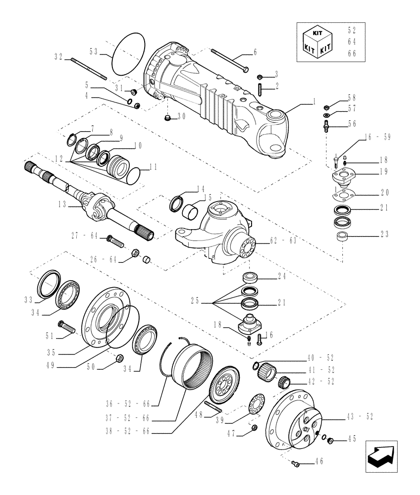 Запчастини до New Holland M551