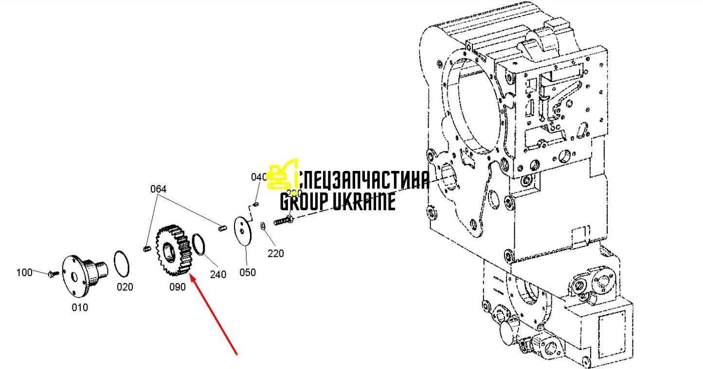 Зубчасте колесо New Holland, DANA SPICER 76034064