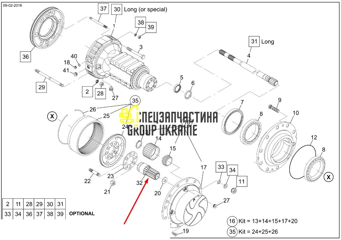10410906 Вал шестерні Liebherr