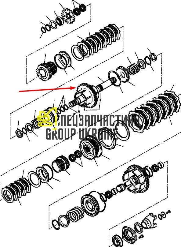 CAO139388 (139388) Вал КПП Komatsu