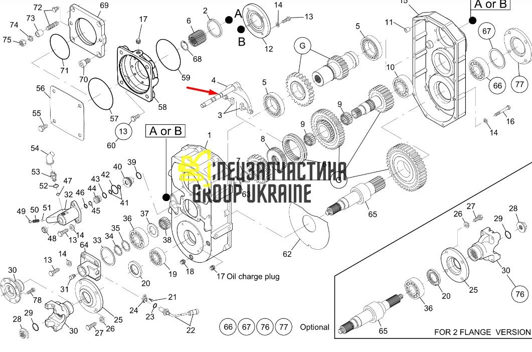 5370651903 (360.14.701.03) Вал шестерні Terex