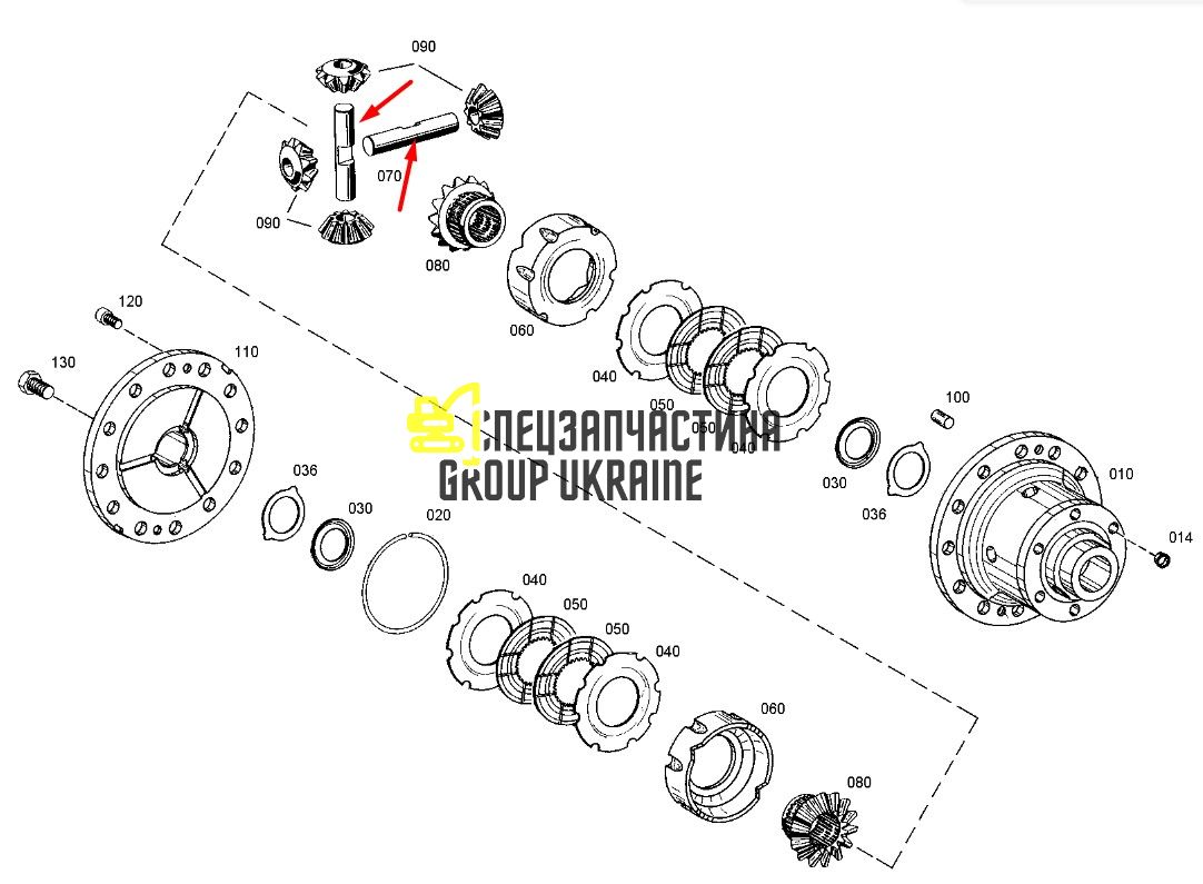 4061310271 Вісь диференціала ZF