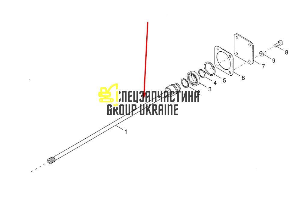 85808333 (4204235) Шток, вхідний вал New Holland