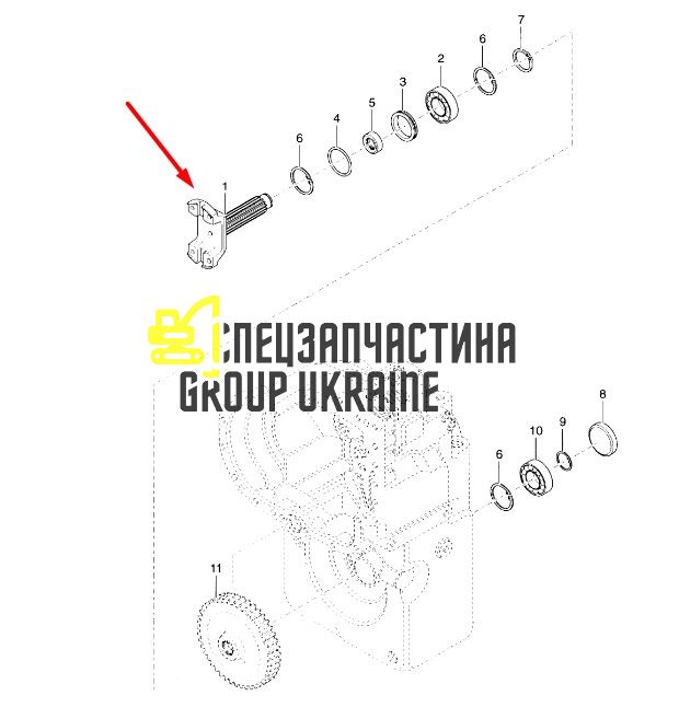 4205500 Фланець КПП Т12000 Dana Spicer
