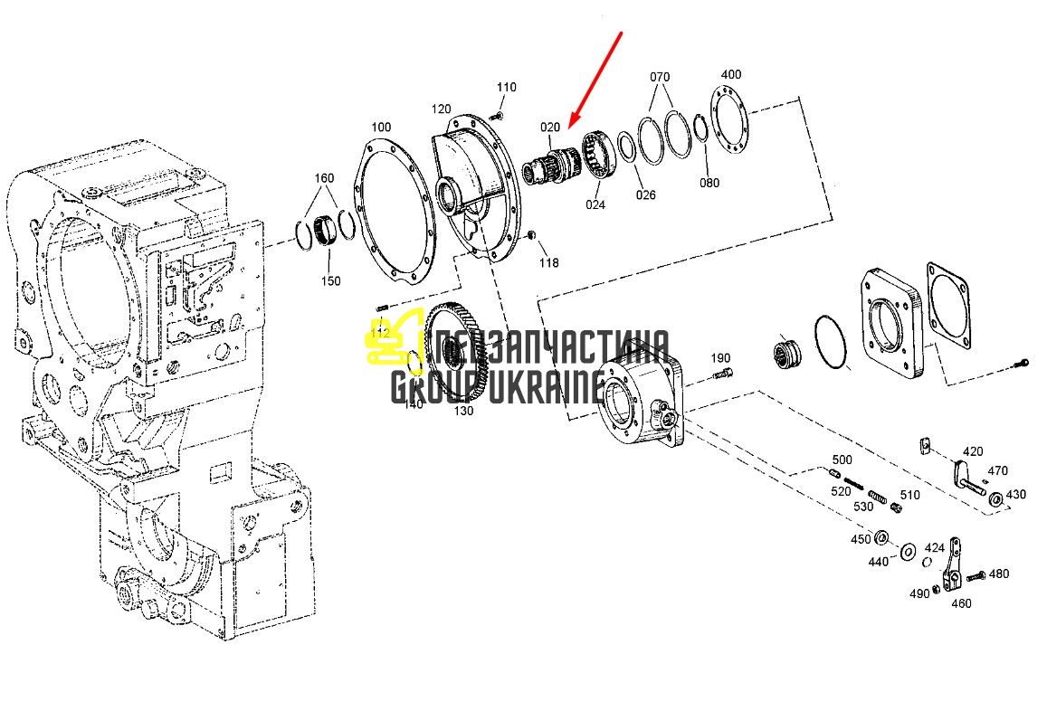 4644311187 Вал шестерні ZF