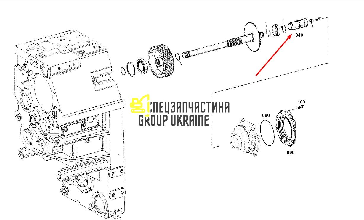 6090275 (4646354028) Шлицева Муфта Terex