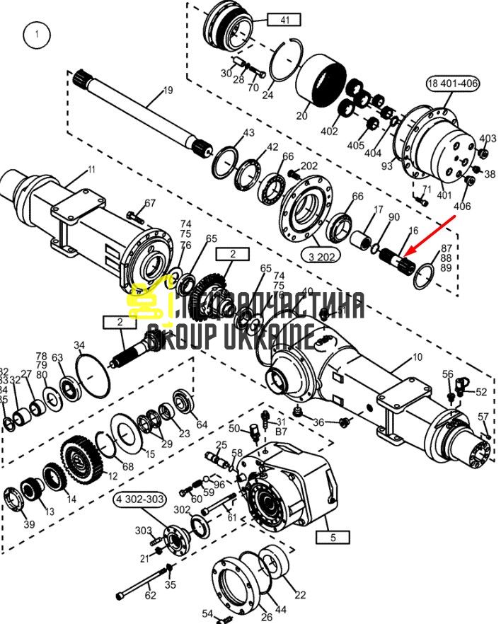 20G-22-31130 Вал-шестерня Z=14/26 Komatsu