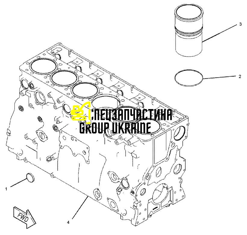 Гильза блока цилиндров Caterpillar 1482125, 148-2125, 1979330, 197-9330, 1152981, 1260130, 1300859, 1482130, 115-2981, 126-0130, 130-0859, 148-2130, 469-5315, 4695315 CATERPILLAR 3176, 3196, C10, C12 С-12 C-11 C11 C13 C-13