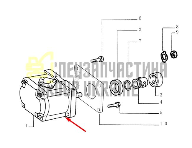 Case 5179714 Гидравлический насос JX80, JX55