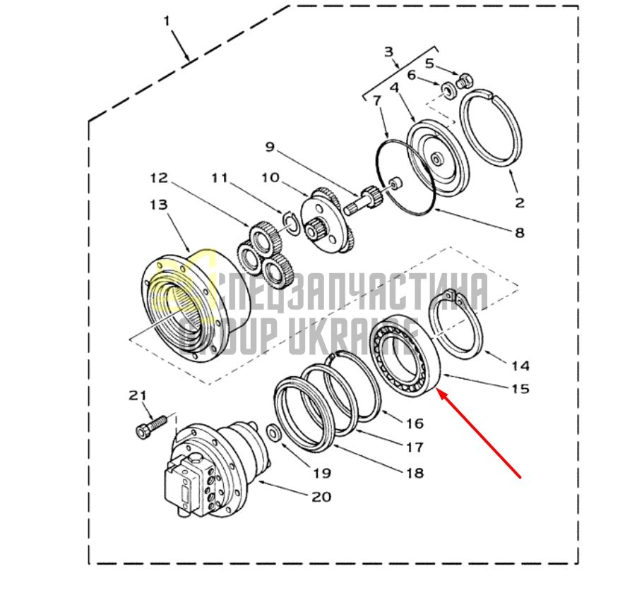 6191879M1 Головний підшипник CASE 35