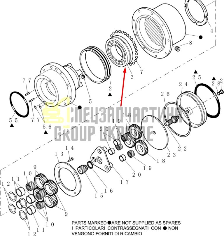Головний підшипник 72952323 для CASE 72952323