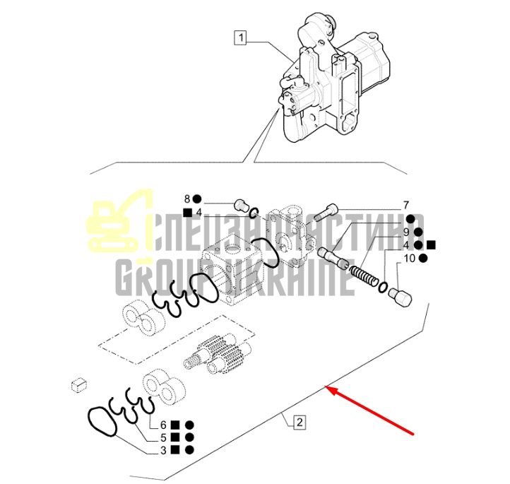 Case 82031027 Гідравлічний насос MXM140, MXM130