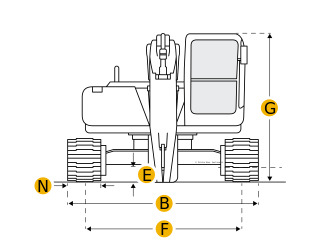 Запчастини на гусеничний екскаватор Caterpillar 345B
