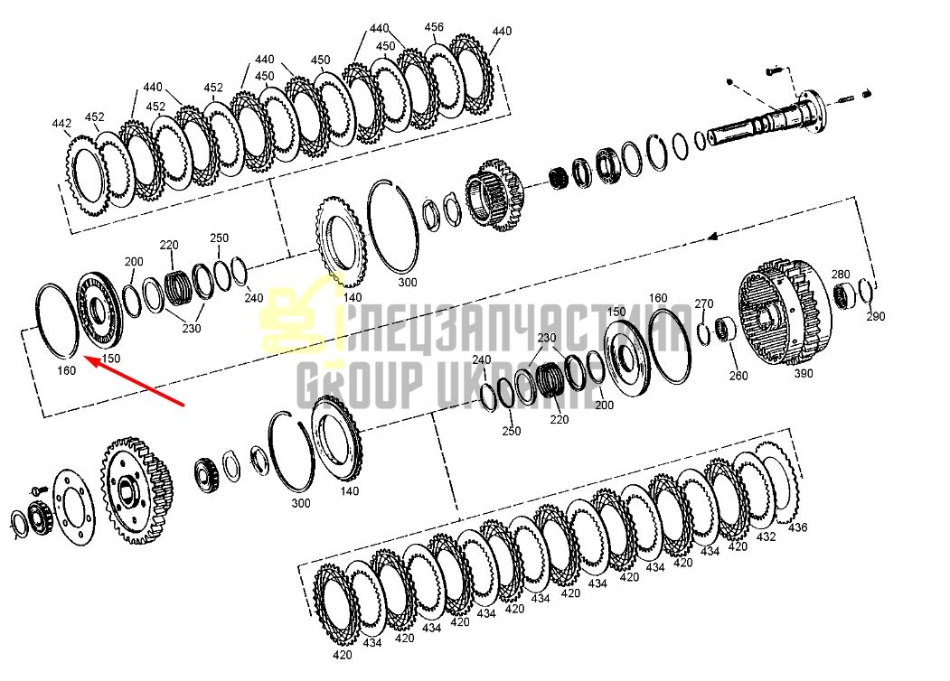 1.180-00355 Ущільнювальне кільце в редуктор ходу Doosan-Daewoo DX225, DX255