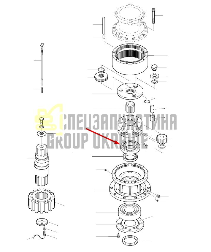 109-00174 Підшипник DOOSAN DX180LC