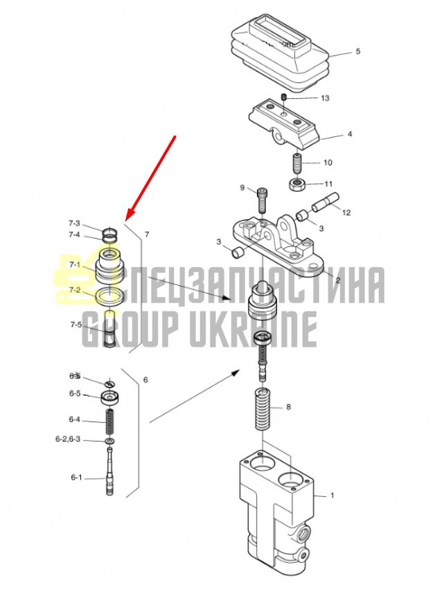 Doosan 1.428-00241A Ремкомплект пальця клапана