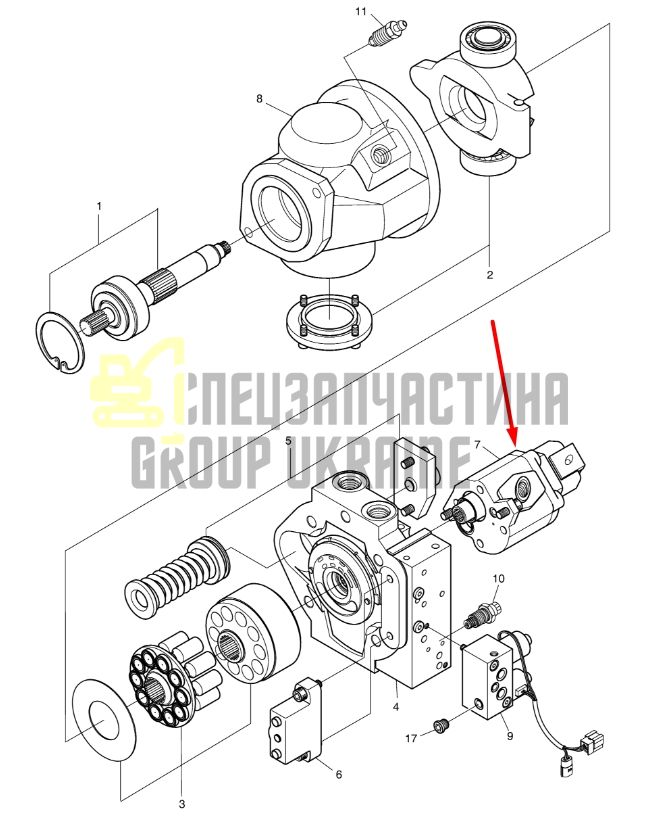 DOOSAN K9006296 Насос шестеренчатый DX55