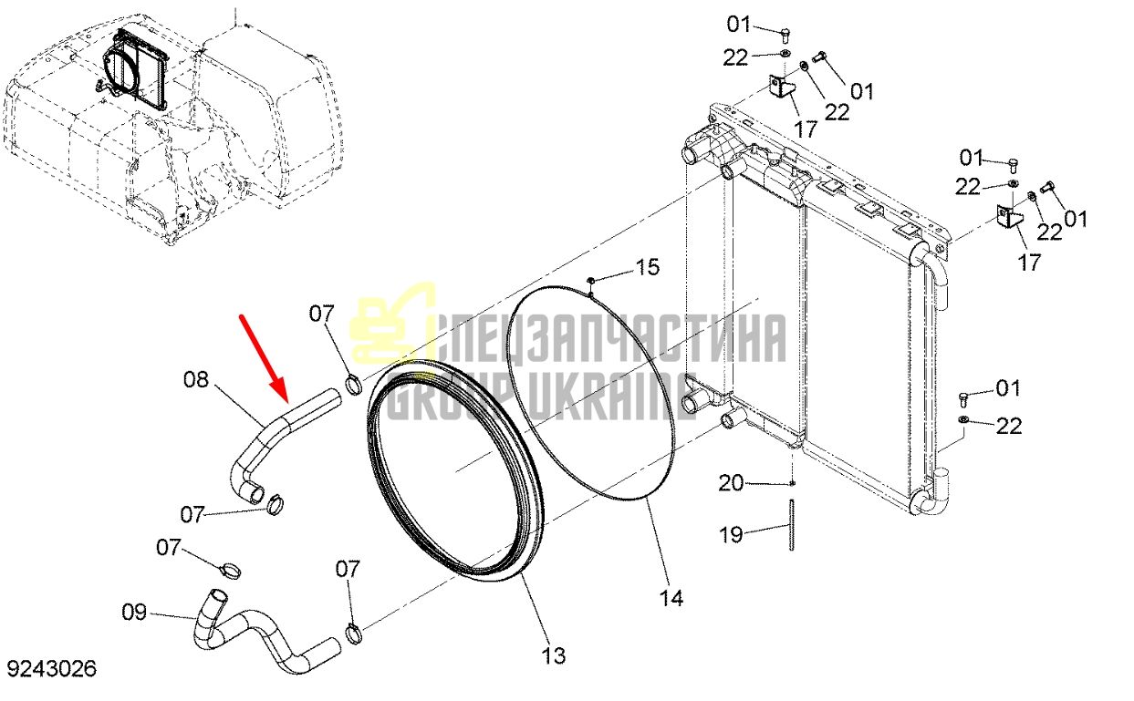 Придбати Hitachi 3104767 м для ZX200, ZX220
