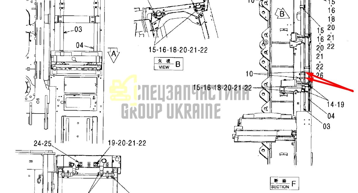 Купити Hitachi 4067833 Муфта маслопроводу для EX300, EX400