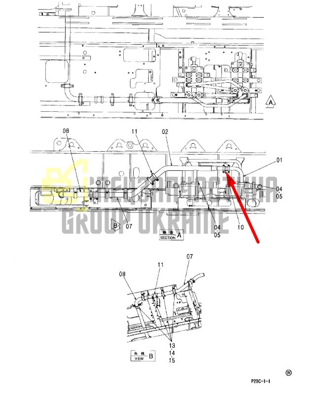 Купити Hitachi 4069801 Муфта маслопроводу для EX100, EX150
