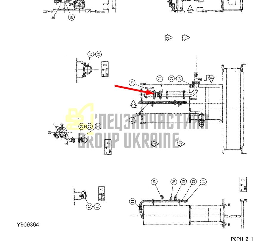 Купити Hitachi 4071215 Муфта маслопроводу для EX200, EX220
