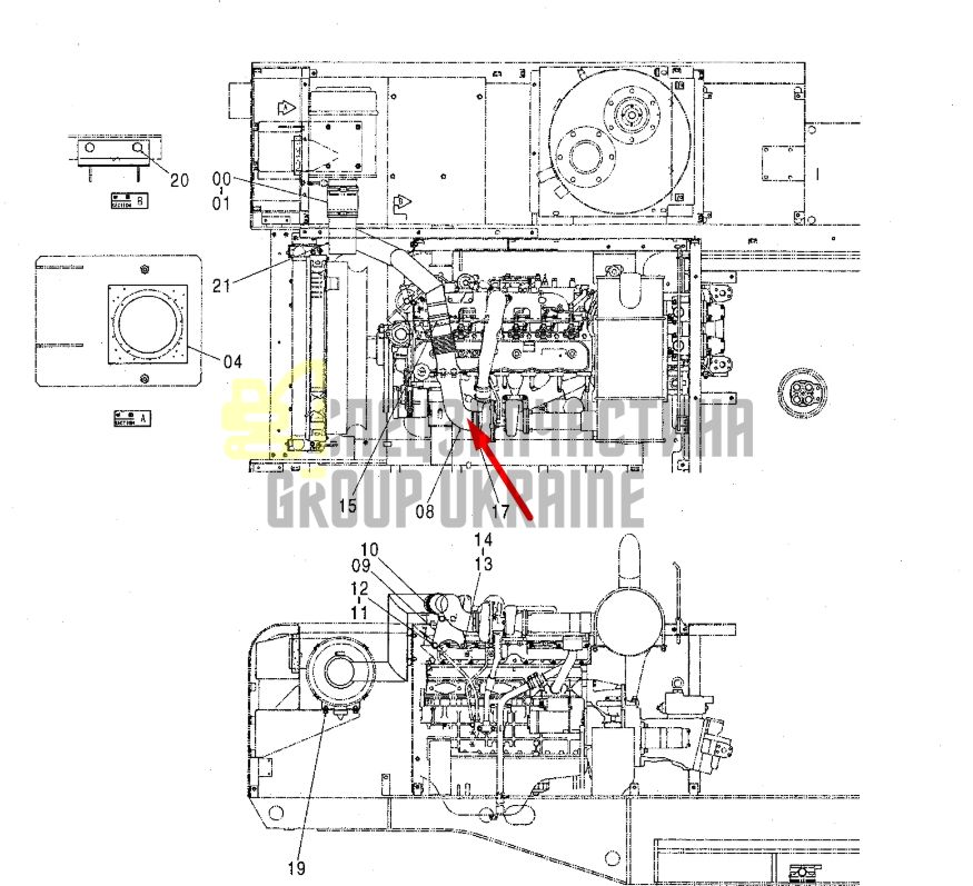 Купити Hitachi 4271598 Патрубок повітряний для EX200, EX210