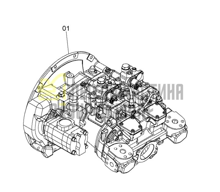 Hitachi 9275110 Гідравлічний насос з корпусом редуктора