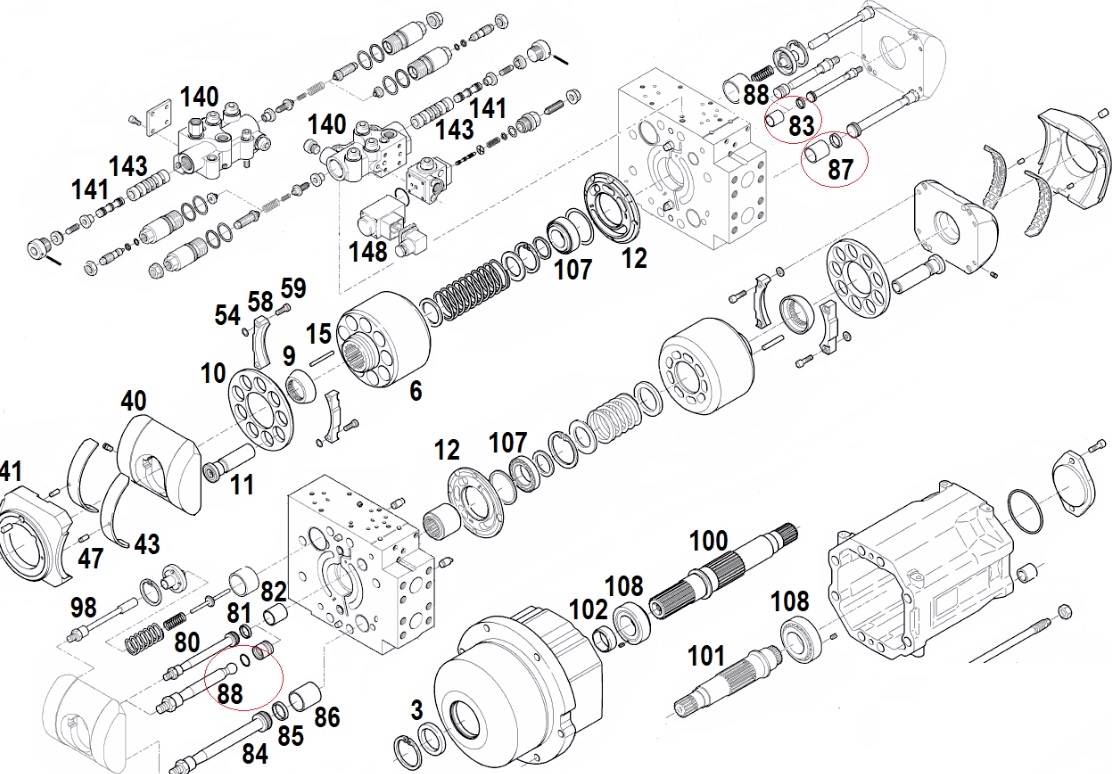 Ремонт, діагностика, налагодження гідромотора LINDE HPR160, HPR160/160