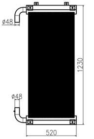 Hitachi ZAX330-3, ZAX350-3, 4648857 Cooler oil