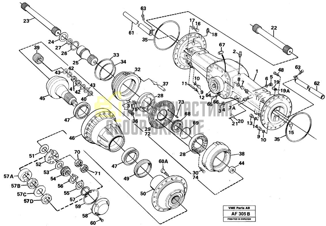 Сальник бортового редуктора 11102533 Volvo L120, L150 даукон, ущільнення