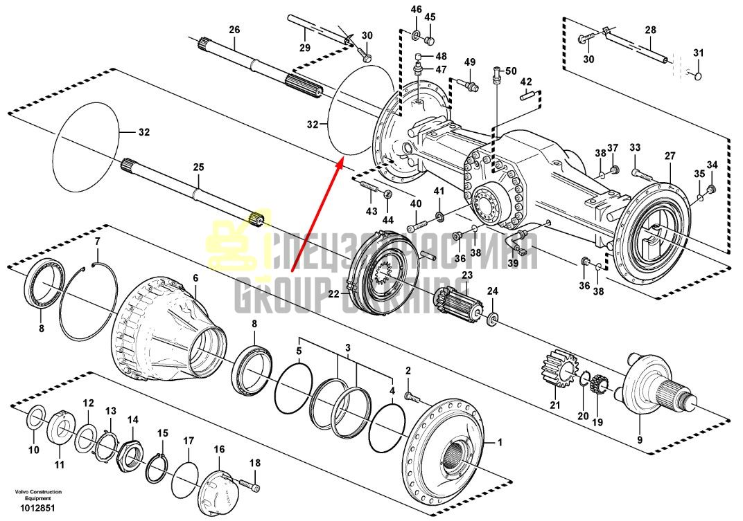 11034910 Кільце ущільнювача VOLVO L150, L180