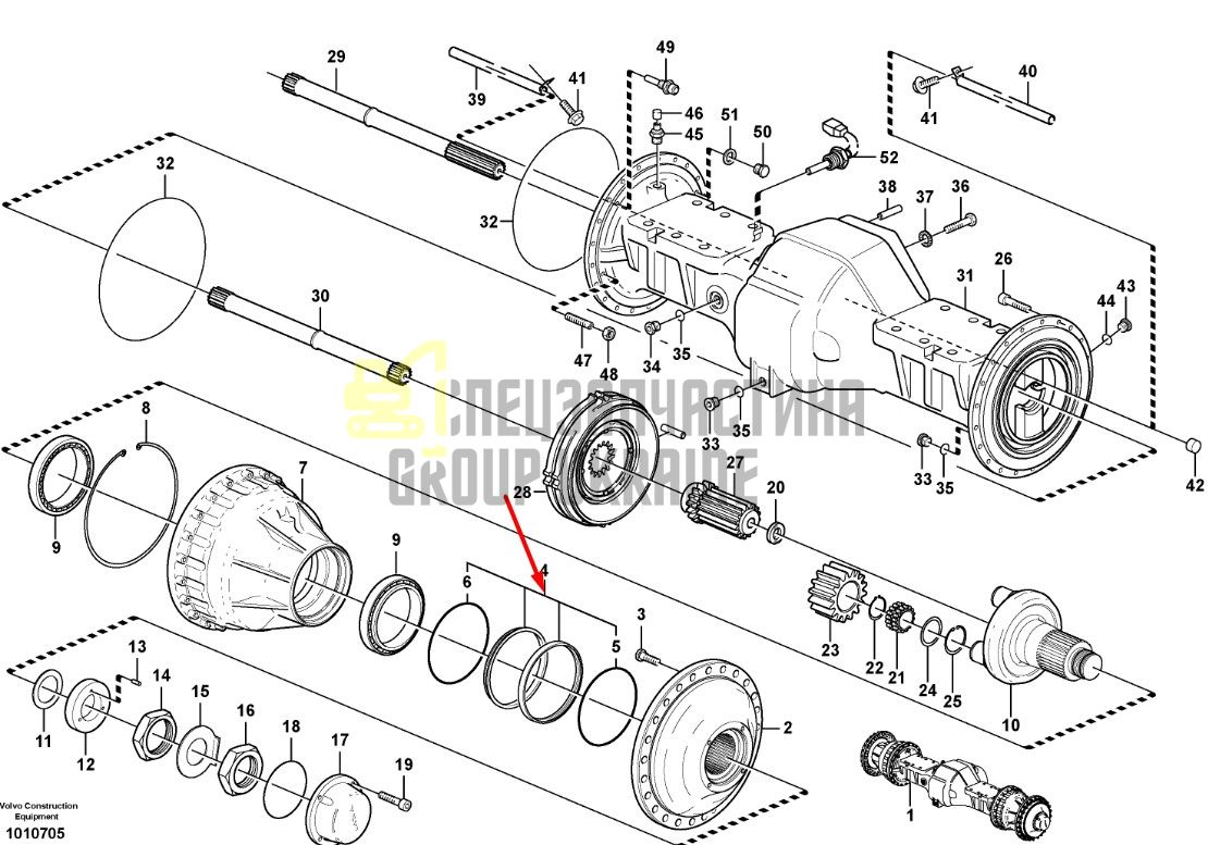 Сальник бортового редуктора 11102685 Volvo L150, L180 даукон, ущільнення