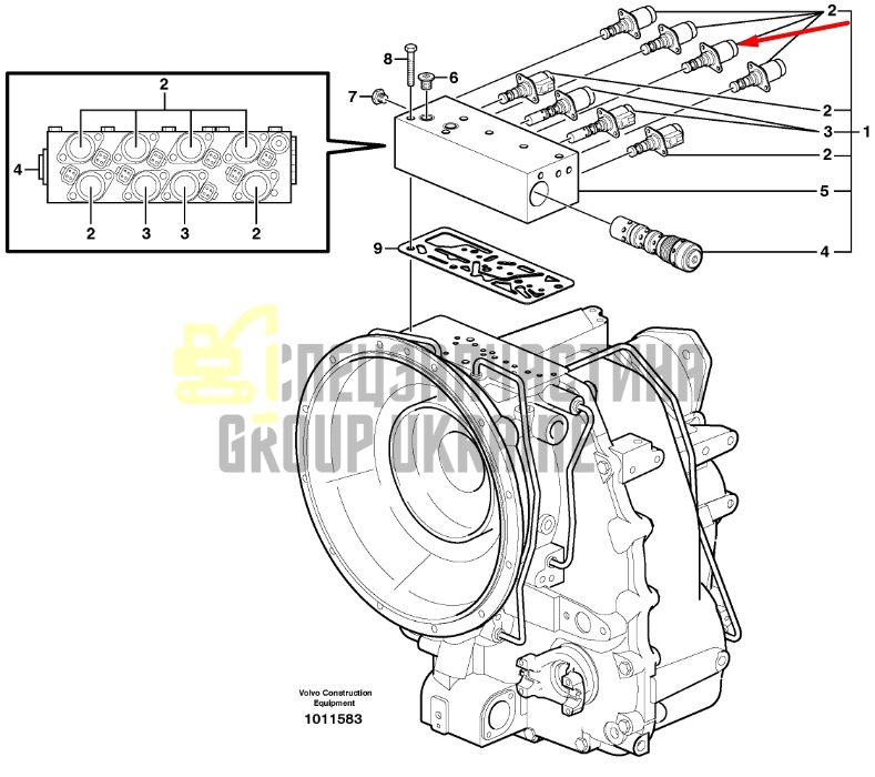 Volvo 11716541 Соленоїд управління КПП BL60, BL61, BL70, BL71