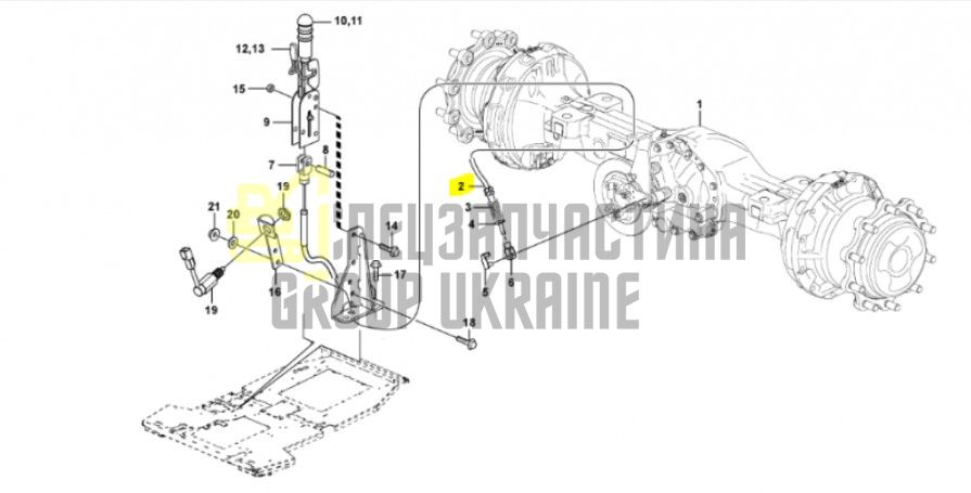 11888229 Трос ручного гальма Volvo BL60, BL61, BL70, BL71