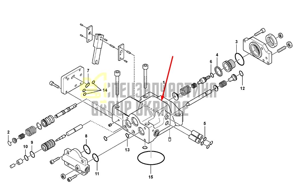 Volvo 14625693 Насос гидравлический в сборе Kawasaki