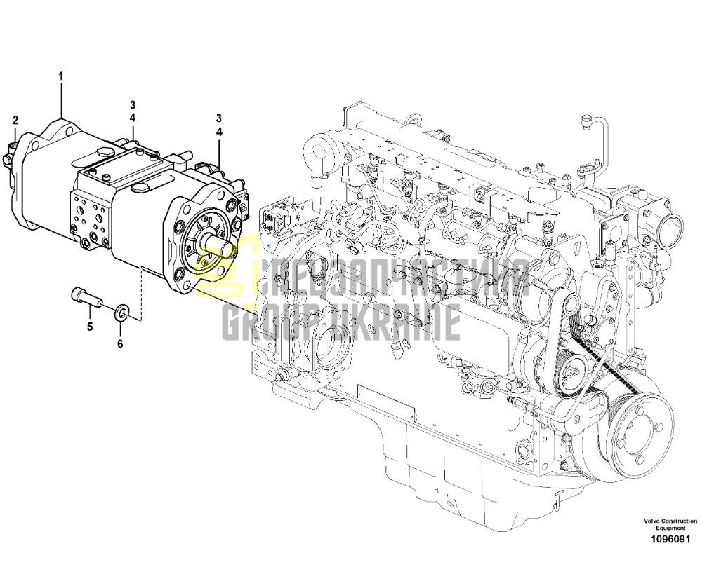14632316 Гідравлічний насос Volvo