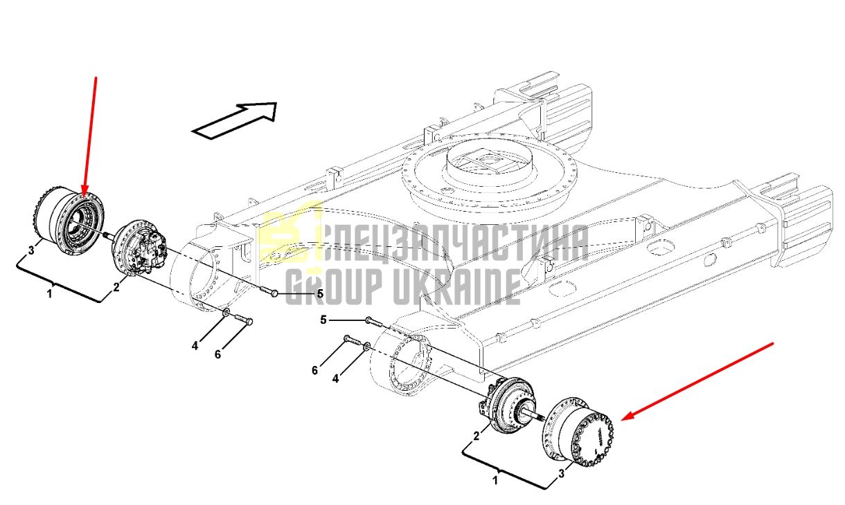 14667677 Редуктор ходу VOLVO EC300