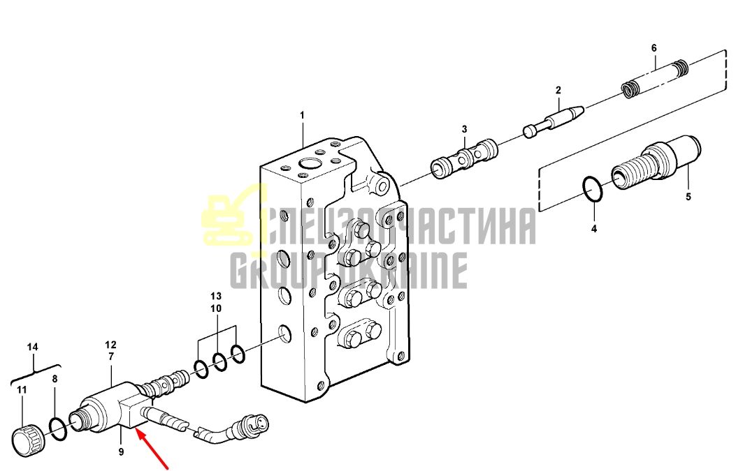 Volvo 15066984 Електромагнітний клапан L110, L120