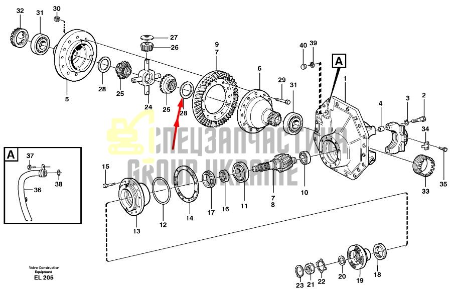 15156391 Упорна шайба Volvo L150, L180