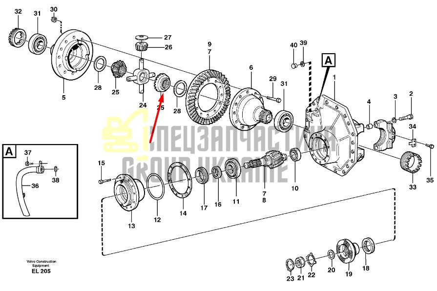 15160851 Саттеліт Volvo L150, L180