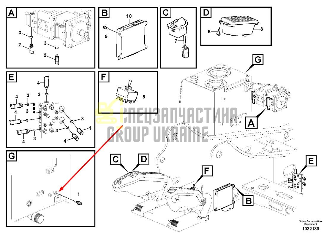17252660 Датчик тиску Volvo EC200, EC220
