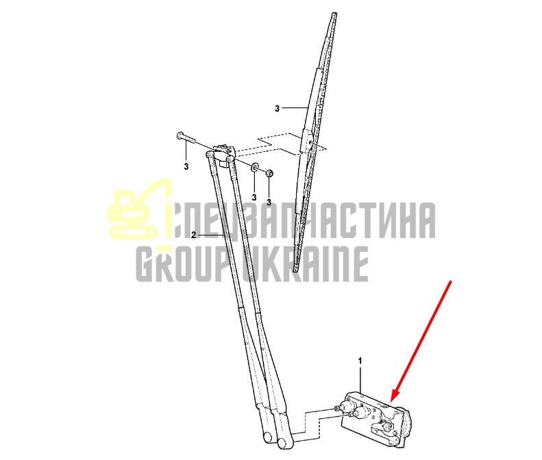 Volvo 17258570 Двигун склоочисника L150, L180