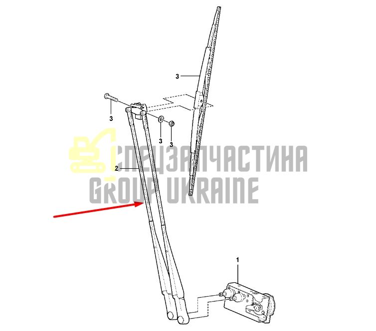 Volvo 17258576 Важіль склоочисника L150, L180
