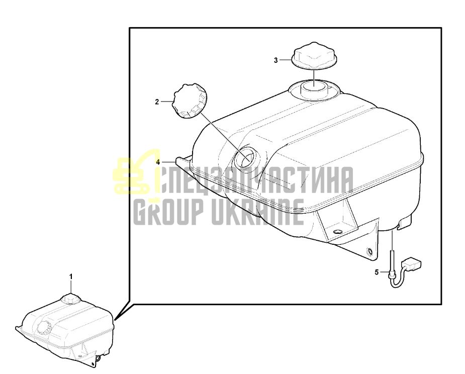 Volvo 17336823 Розширювальний бак для EC330, EC360