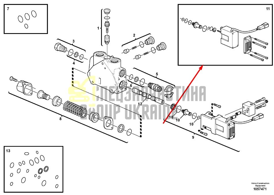 Volvo 15164446 Електромагнітний клапан щелепи